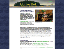Tablet Screenshot of gordonbok.com